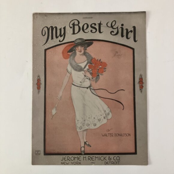 1920s Vintage Sheet Music Gallagher & Shean, Ziegfeld Follies, My Best Girl - Picture 2 of 16
